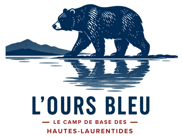 L'Ours Bleu — le camp de base des Hautes-Laurentides, Lac-Saguay, Québec